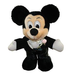 Disneyland Walt Disneyworld Mickey Mouse Groom Wedding Plush 12" Toy Vintage